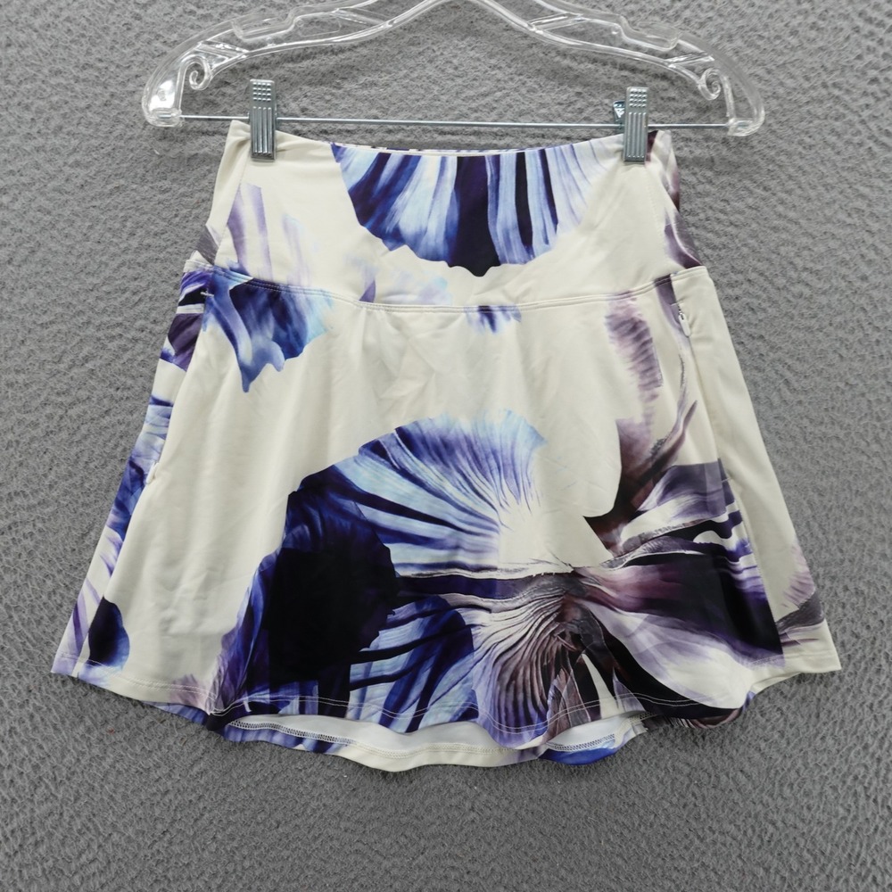 CALIA Golf Eagle Skort Ghost Flower Multi Floral Purple Blue XS Tennis NEW